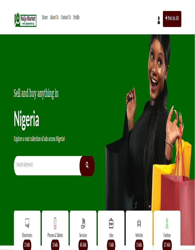 Classified Ads Website Design